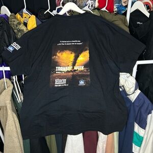 Vintage 2002 Tornado Week Promo Grunge T-shirt size XXL 2XL